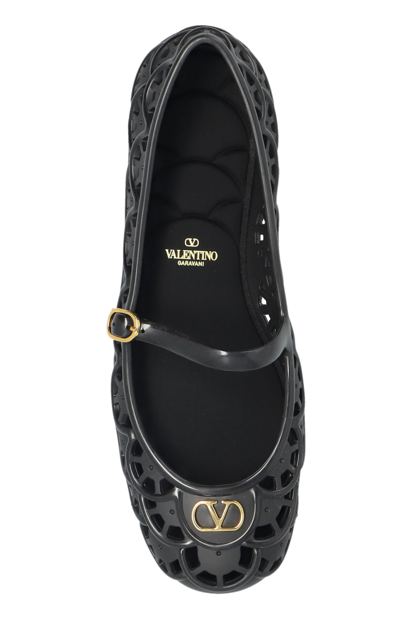 Valentino Garavani Rubber ballet flats with a strap | Women's | Vitkac